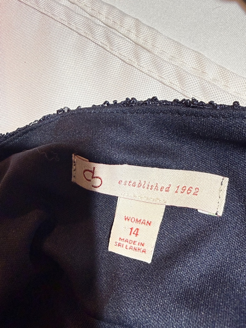 NWT Navy Blue Lace Dress Size 14 - Picture 10 of 12